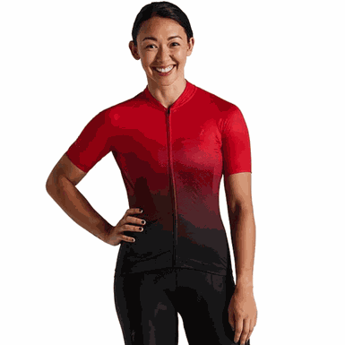 Camisa Original Specialized Sl Air Jersey Coleção Sagan Feminino Vermelha