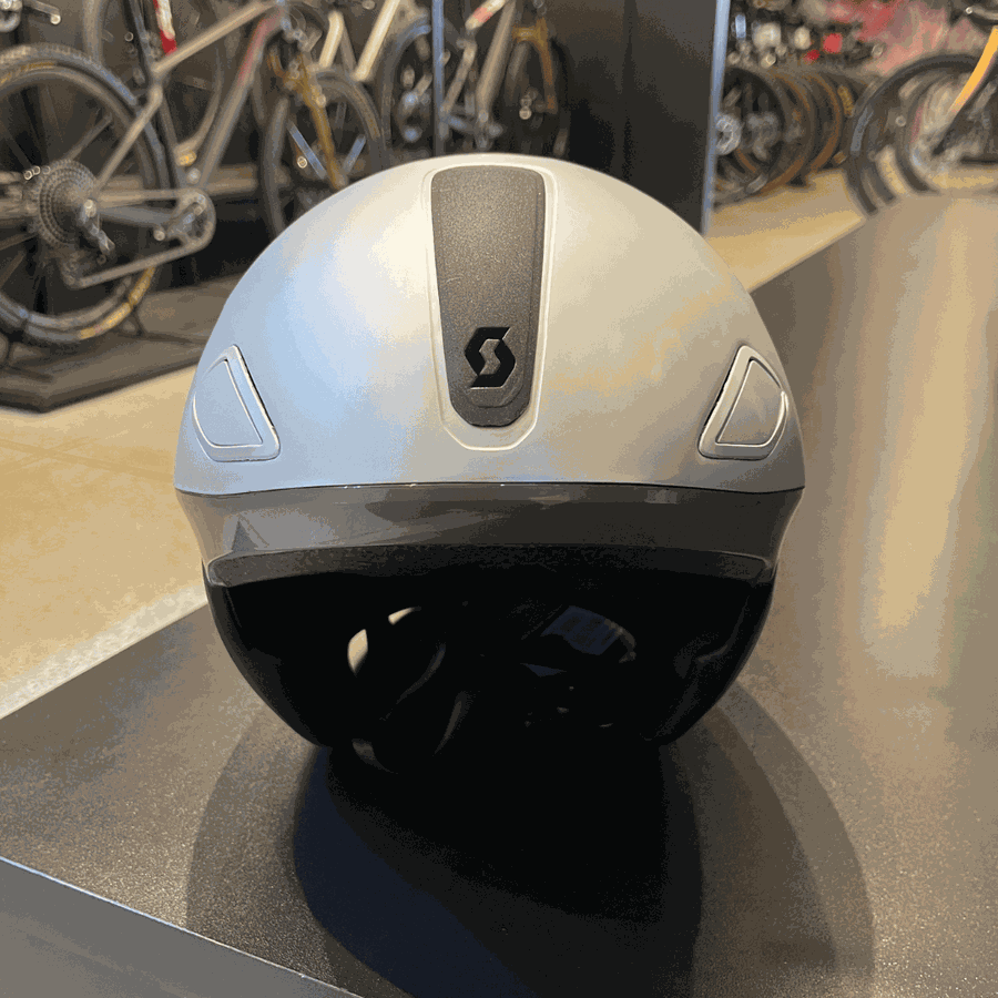 Capacete Scott Split Plus Triathlon Prata