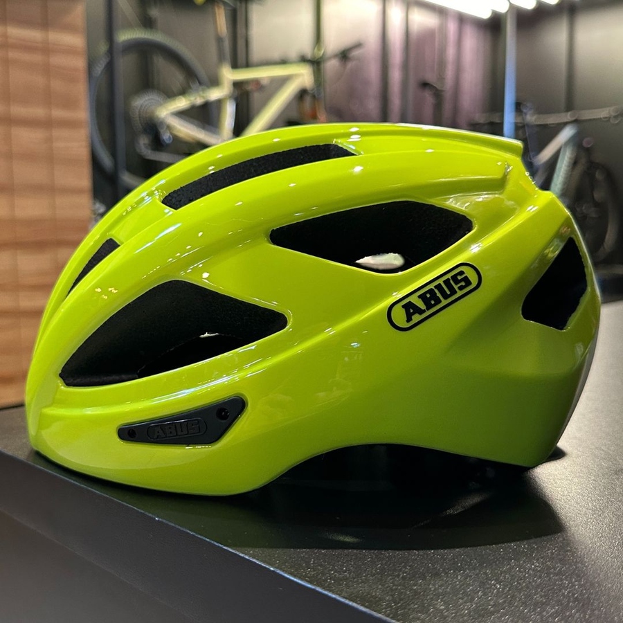 Capacete Abus Macator Amarelo Neon
