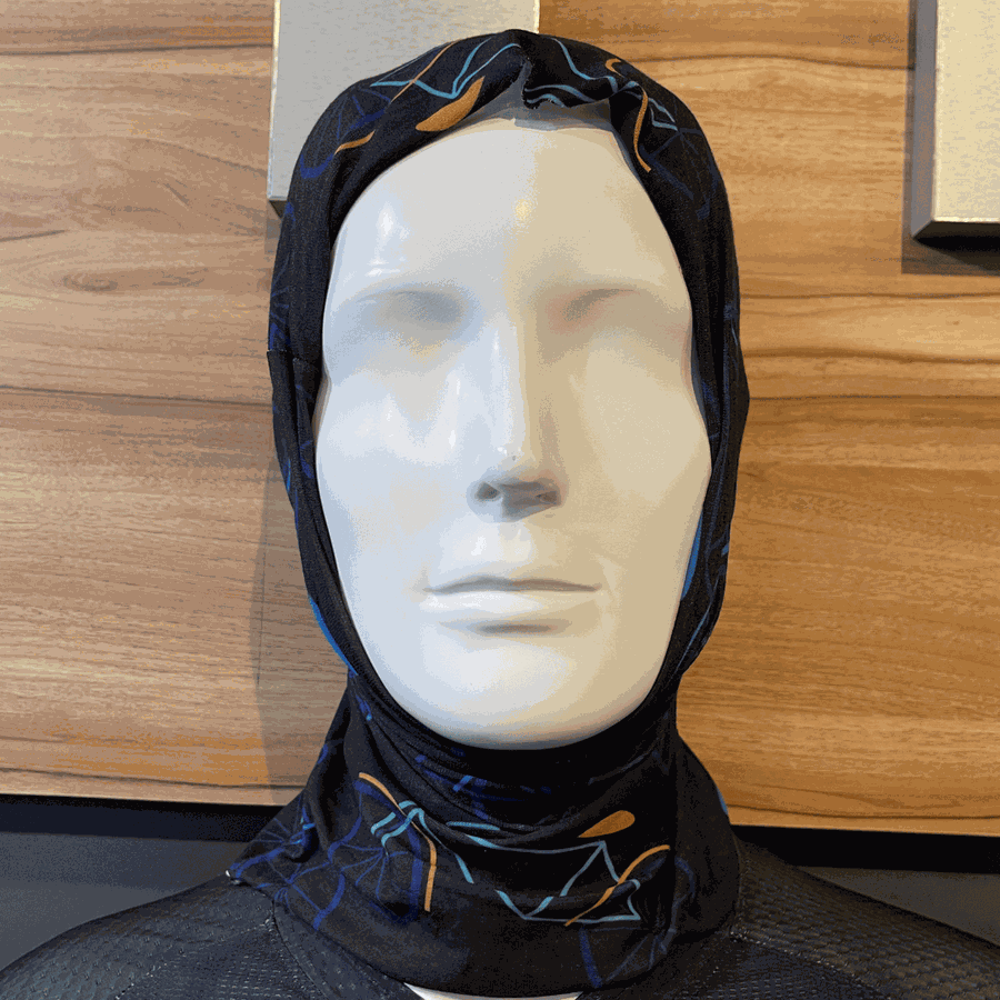 Bandana All Over Preto Bike