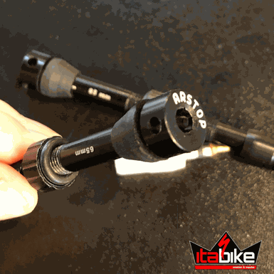 Bico Tubeless 65mm Alumínio Preto 