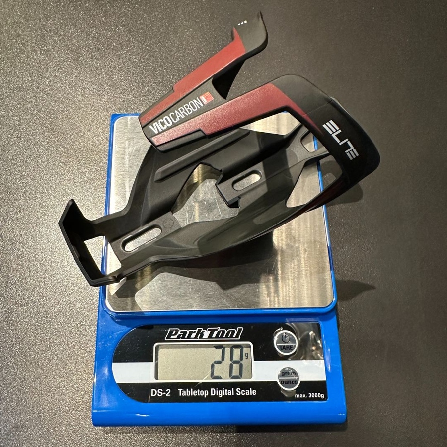 Suporte de Garrafa Elite Vico Carbon Preto e Wine