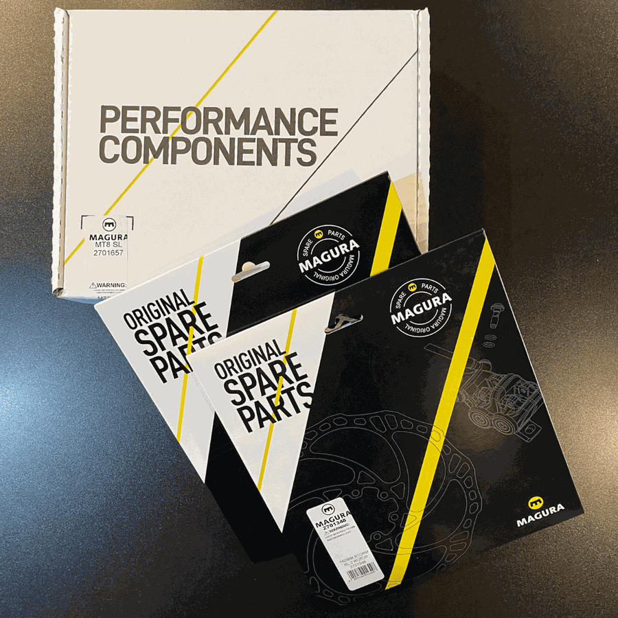 Par de Freio a Disco MAGURA MT8 SL em carbono c/ 2 Discos Rotores