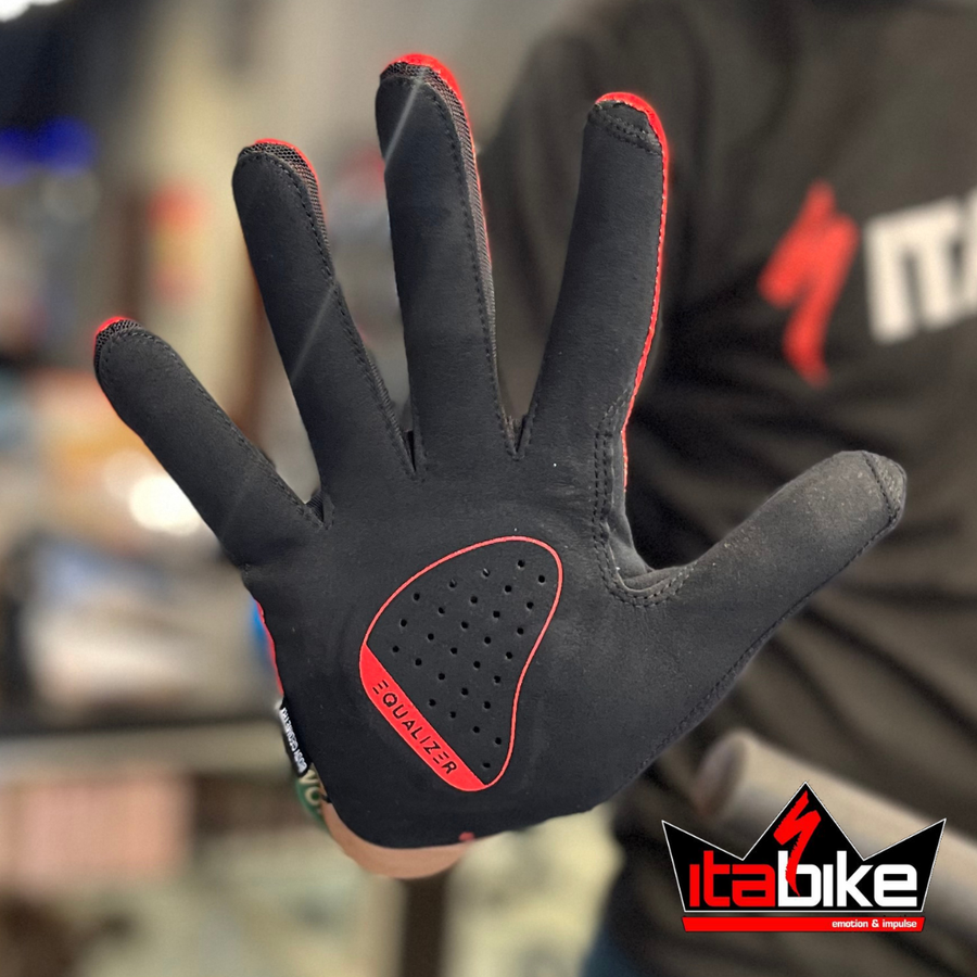 Luva Specialized Dedo Longo BG Grail Masculina Vermelha