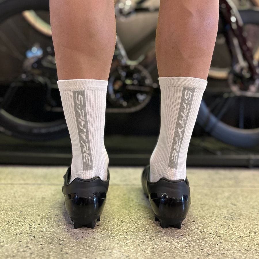 Meia S-Phyre Cano Alto Branca