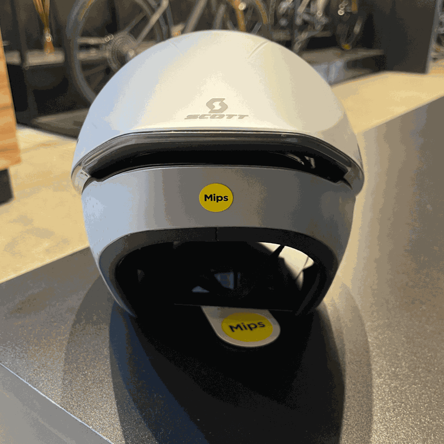 Capacete Scott Split Plus Triathlon Prata