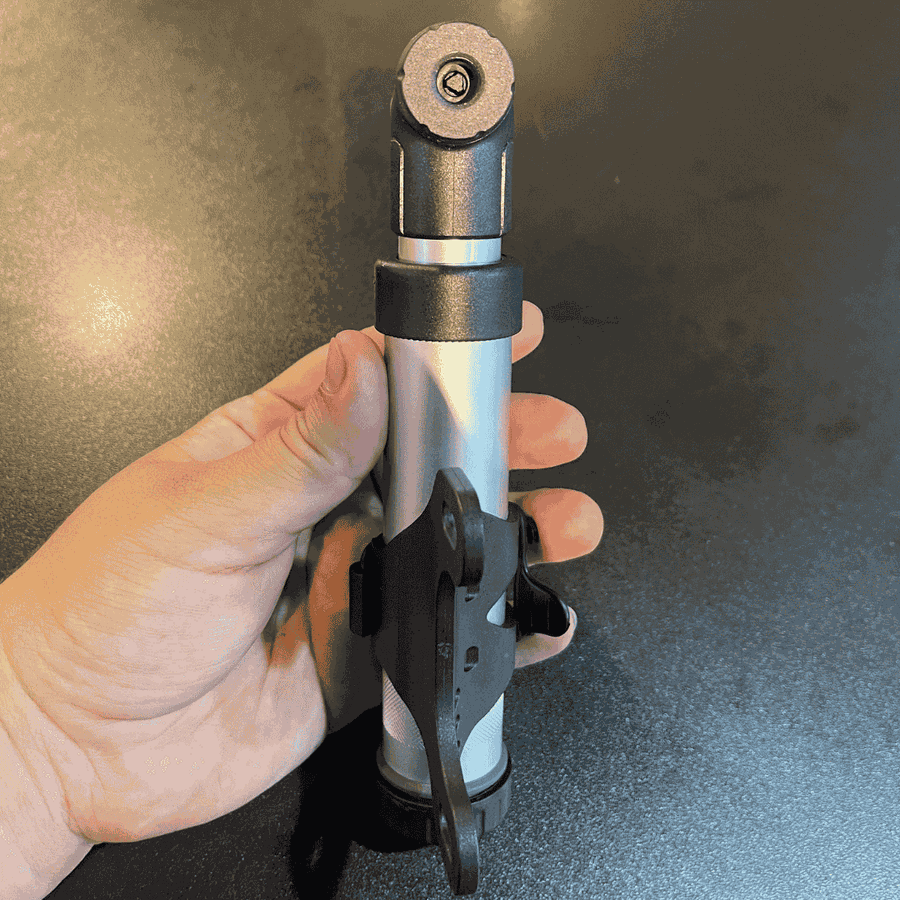 Mine Bomba De Ar CrankBrothers Gem S MTB e Speed Prata Fosca
