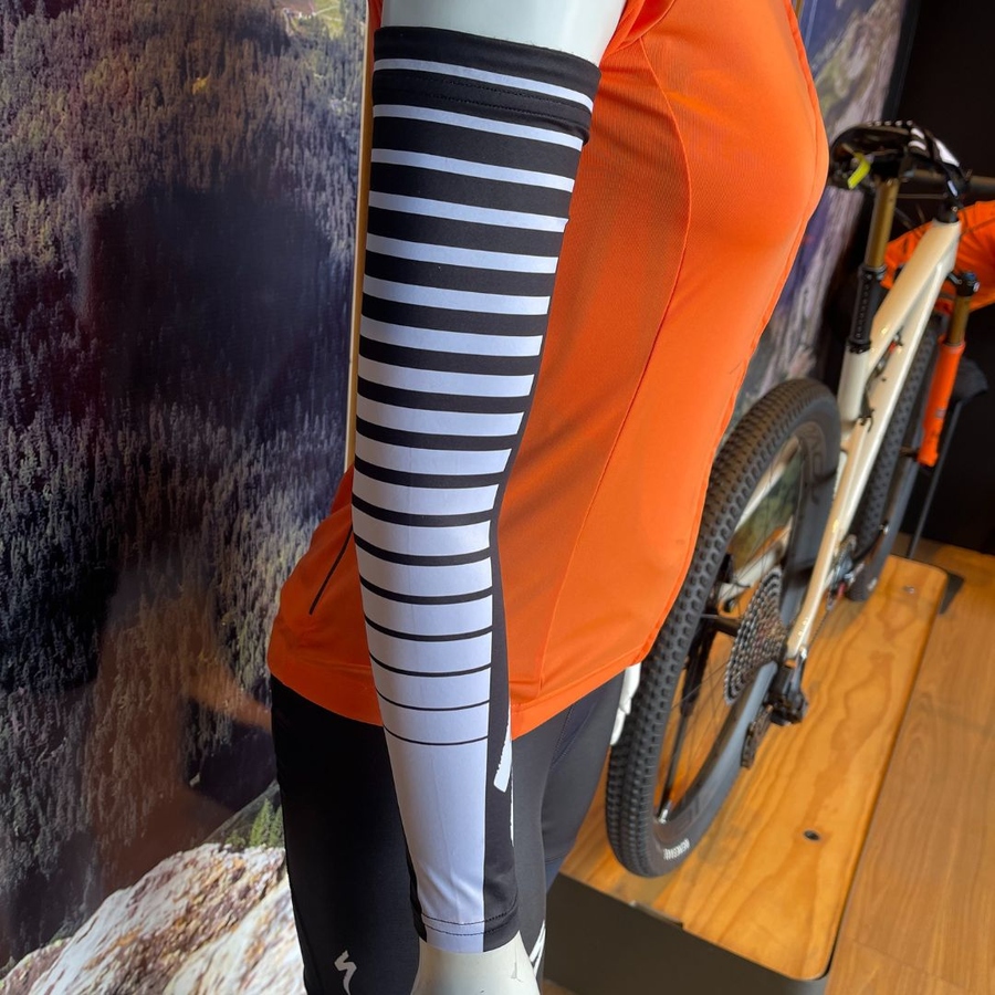 Manguito Specialized Para Ciclismo Preto E Branco