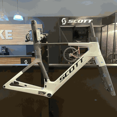 Quadro SCOTT em Carbono FOIL HMX branco e preto