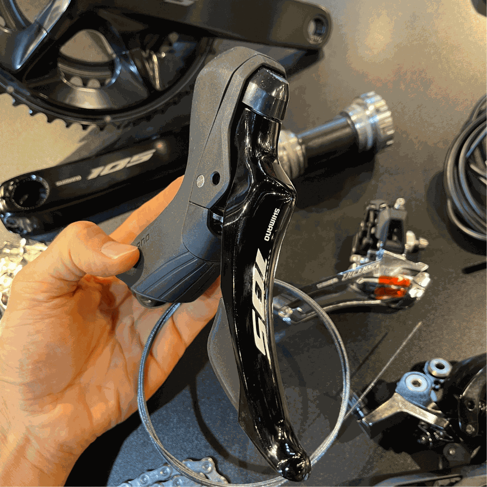 Grupo de Peças Shimano Original 105 Mecânico de 12 Velocidades