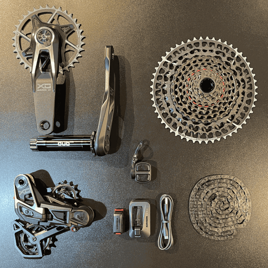 Grupo de Peças Sram Original X0 T-Type Eagle AXS Com Medidor de Potência 
