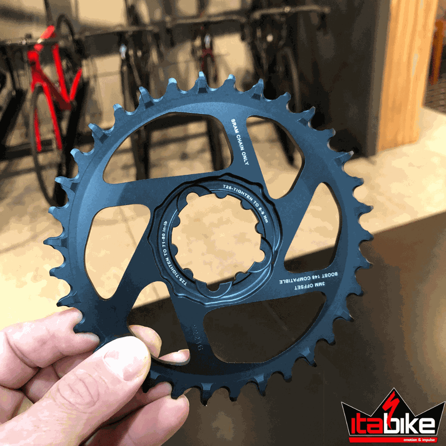 Coroa Sram Original XX1 Eagle Boost 1x12 3MM Direct Mount Alumínio Preta e Cinza