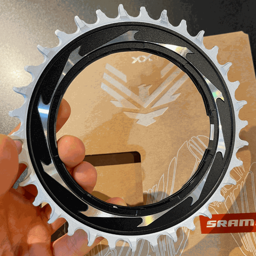 Coroa Sram Original XX-SL T-Type Eagle Preta e Prata