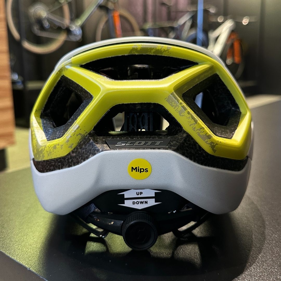 Capacete Scott Centric Plus MIPS Branco e Verde