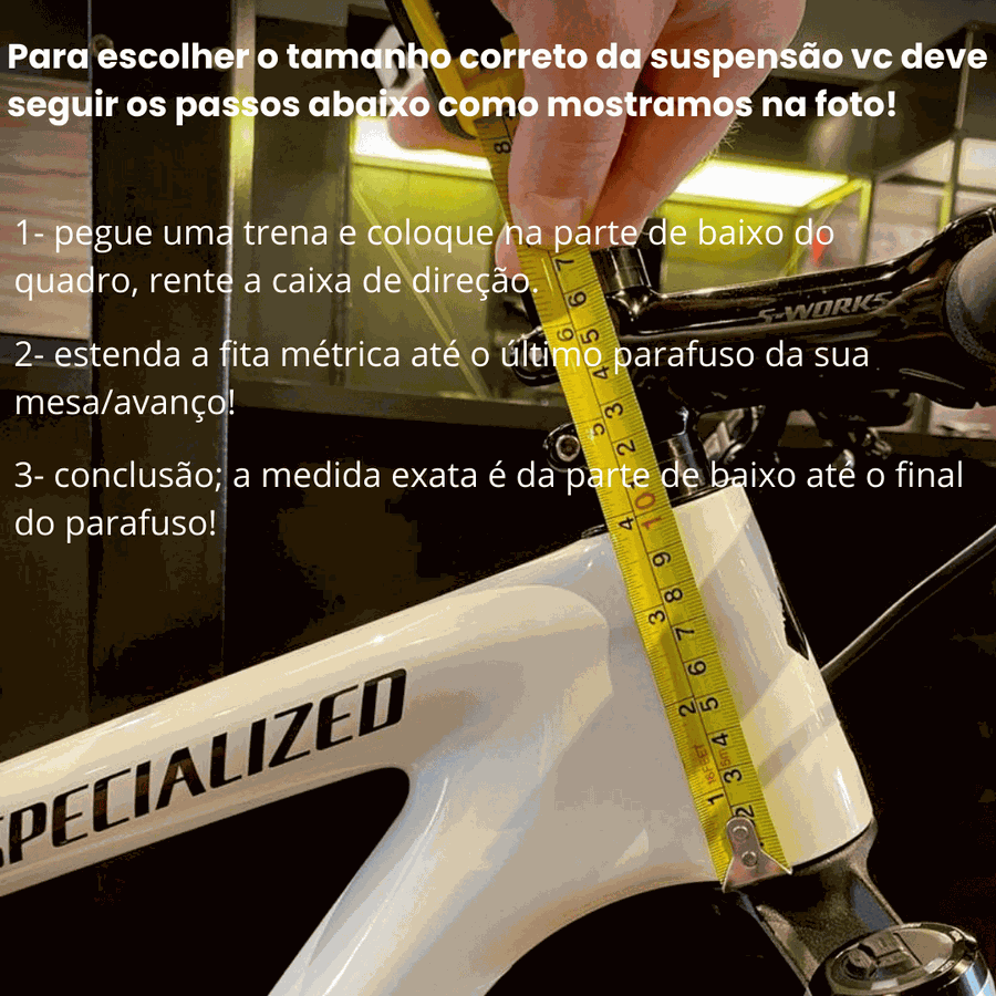 Garfo de Suspensão RockShox Pike 130mm Preta para Trava no Guidão
