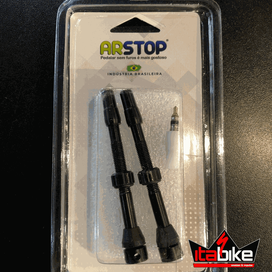 Bico Tubeless 65mm Alumínio Preto 