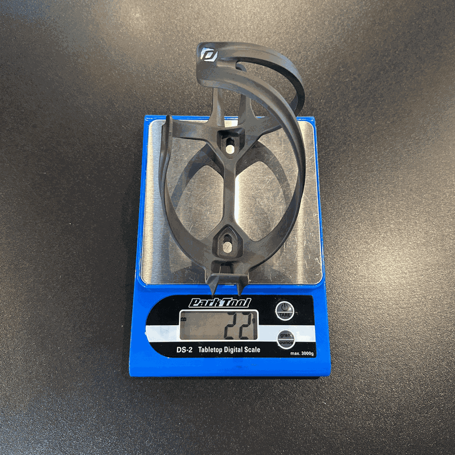 Suporte de Garrafa Syncros em carbono Tailor Cage 1.0 Esquerdo Preto E Prata