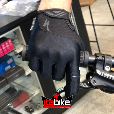 Luva Specialized Dedo Longo BG Dual Gel Masculina Preta