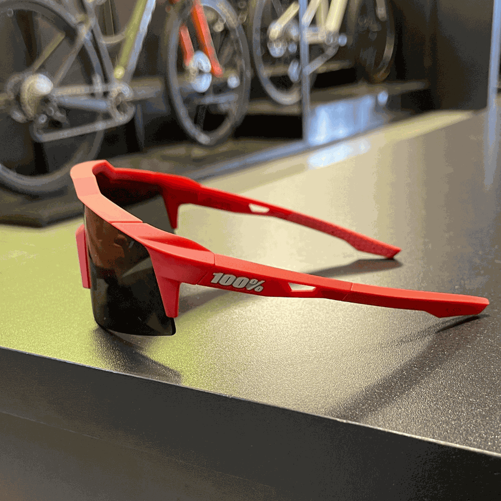 Óculos 100% Speedcraft Preto e Vermelho