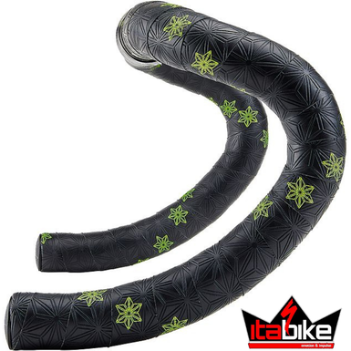 Fita de Guidão Supacaz Super Stick Kush Galaxy Preta e Verde