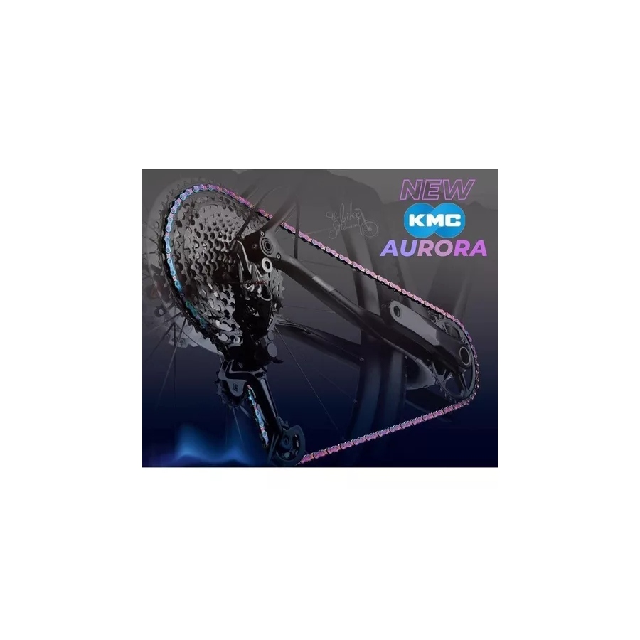 Corrente Kmc Original X12 12V 126 Elos Aurora Rainbow