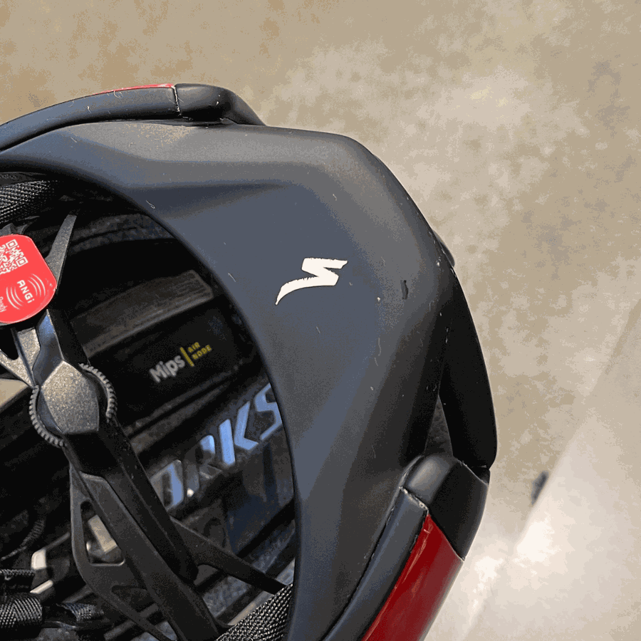 Capacete Specialized S-Works Evade 3 Vermelho C/Pequena Avaria