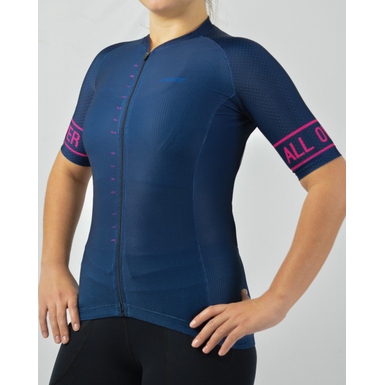 Camisa All Over Feminina Coleção Pro Azul e Rosa