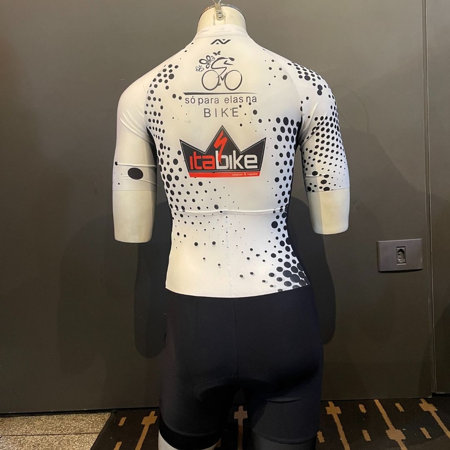 Macaquinho Feminino Arrival Itabike Preto e Branco 