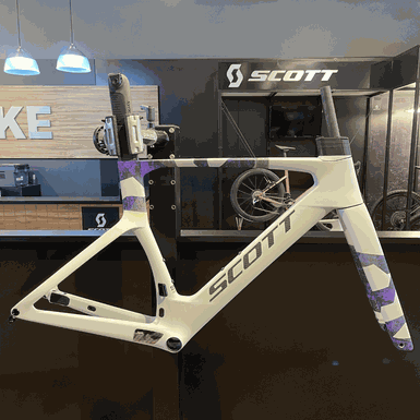 Quadro SCOTT em Carbono FOIL HMX branco camuflado