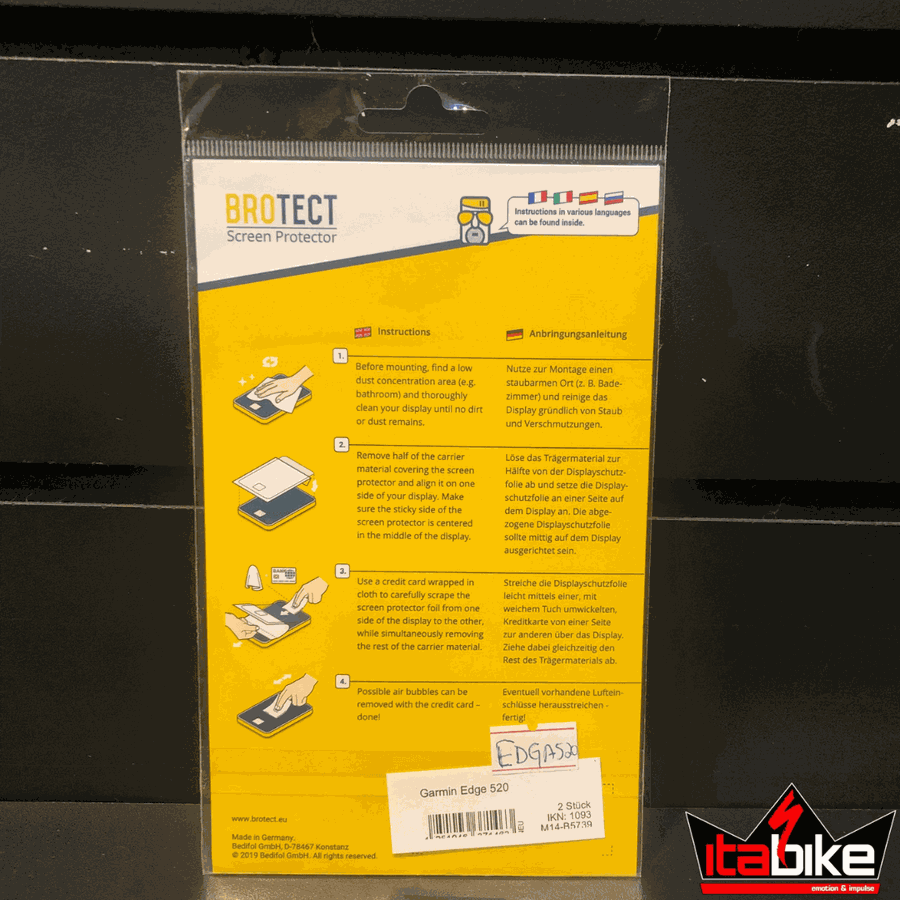 Protetor de Tela Para Gps Garmin Edge 520