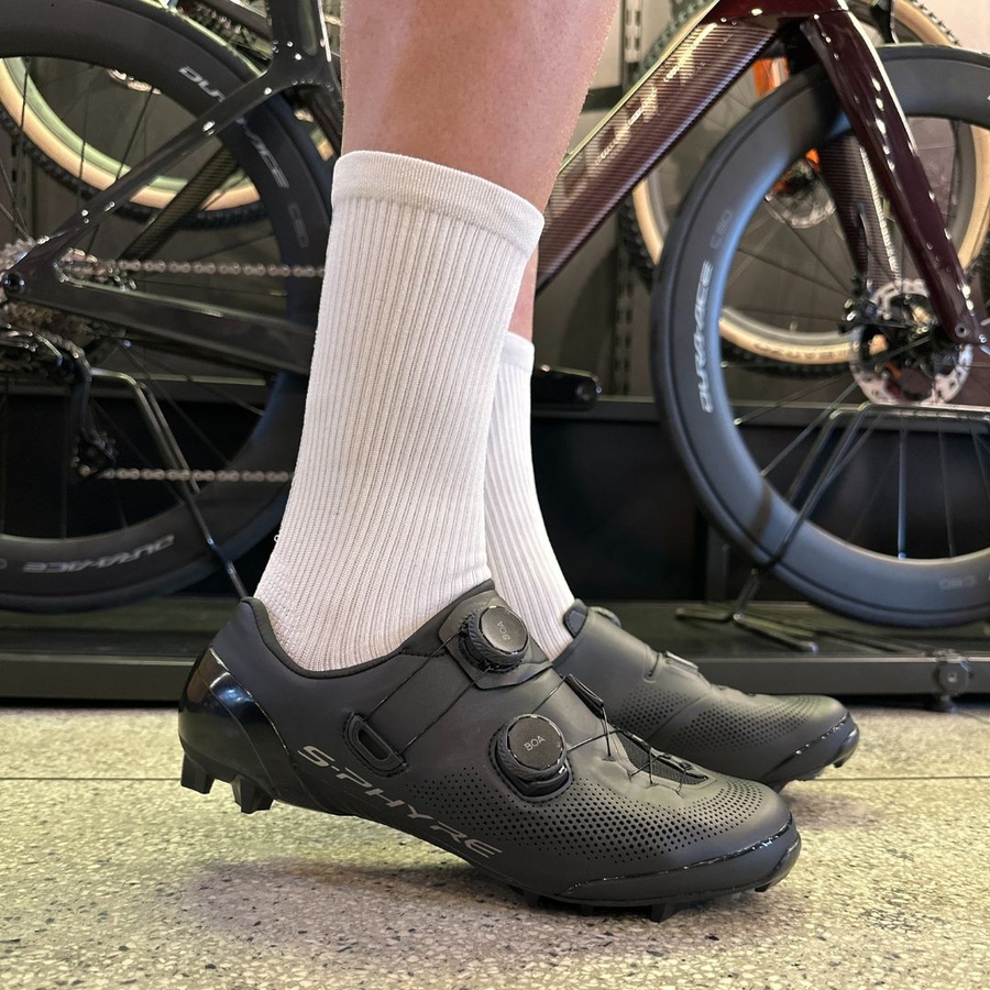 Meia S-Phyre Cano Alto Branca