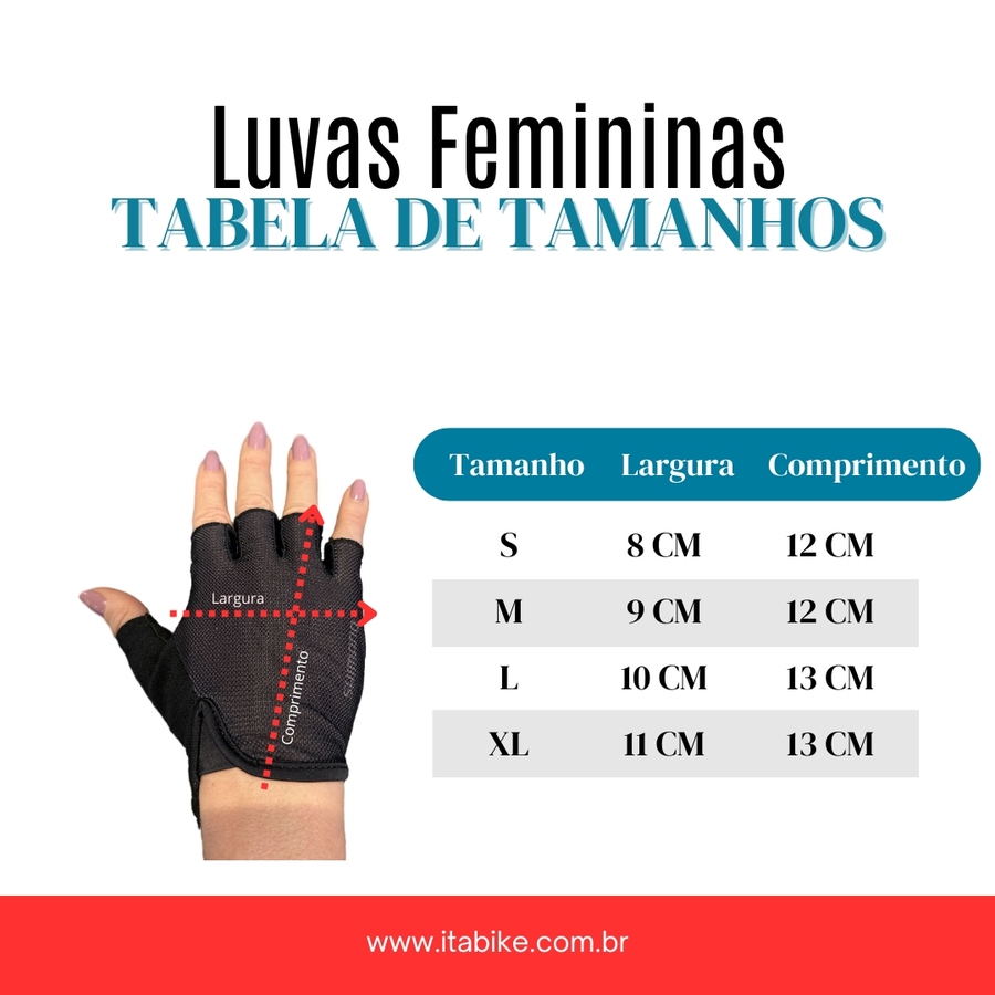 Luva Shimano Dedo Curto Airway Feminina Preta