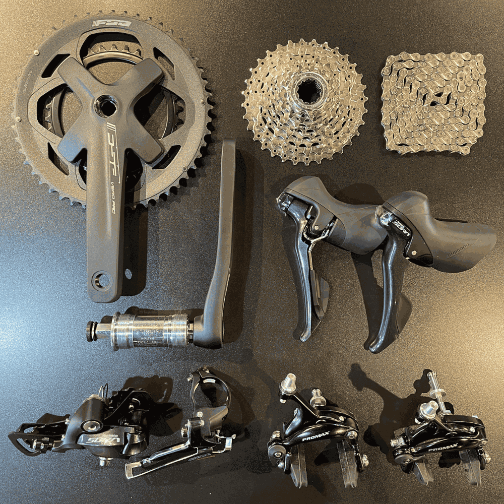 Grupo de Peças Road 2x9v com Câmbios SHIMANO Original Sora