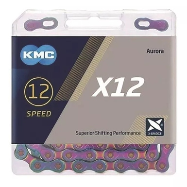 Corrente Kmc Original X12 12V 126 Elos Aurora Rainbow