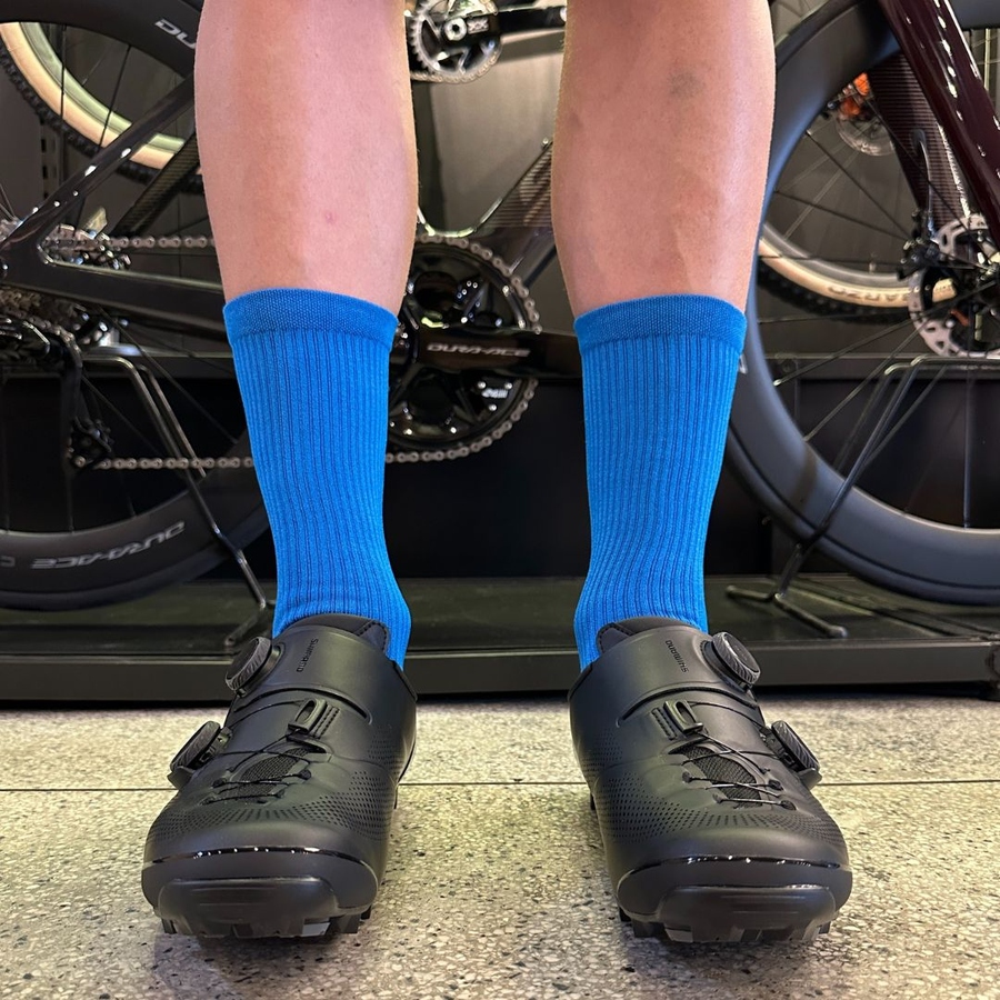 Meia S-Phyre Cano Alto Azul Clara