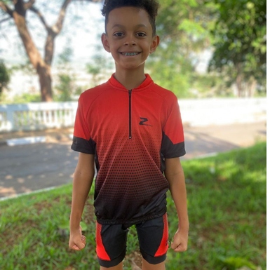 Conjunto Infantil Z-Nine Vermelho e Preto