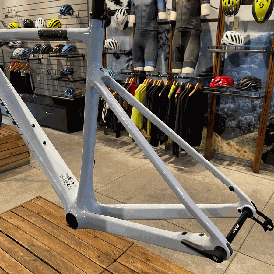 Quadro SCOTT em Carbono ADDICT HMF branco gelo