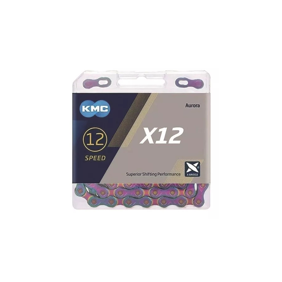 Corrente Kmc Original X12 12V 126 Elos Aurora Rainbow