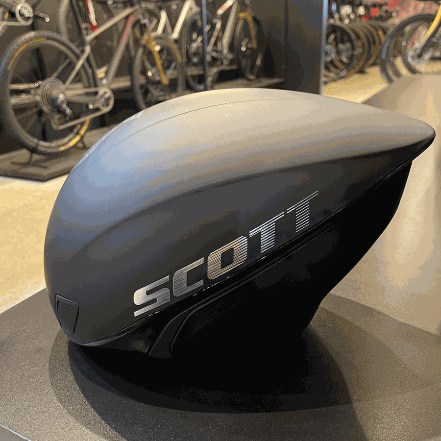 Capacete Scott Split Plus Triathlon  Preto Fosco