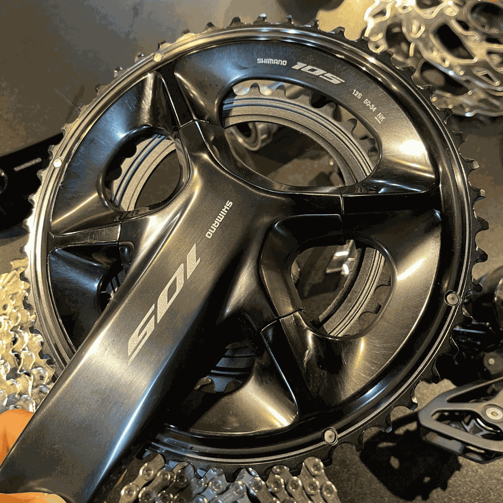 Grupo de Peças Shimano Original 105 Mecânico de 12 Velocidades