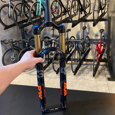 Garfo de Suspensão Fox Kashima Original Trava no Ombro Preta 140mm