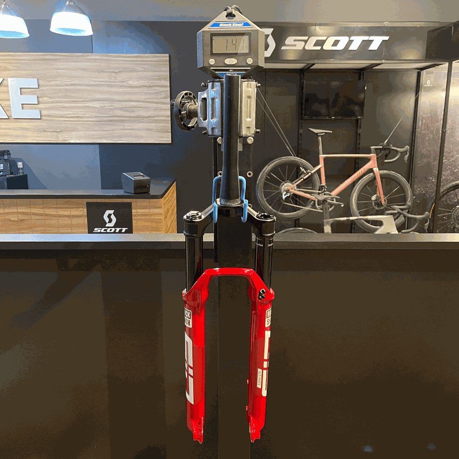 Garfo de Suspensão RockShox Sid Ultimate 120mm Vermelha com Trava no Guidão