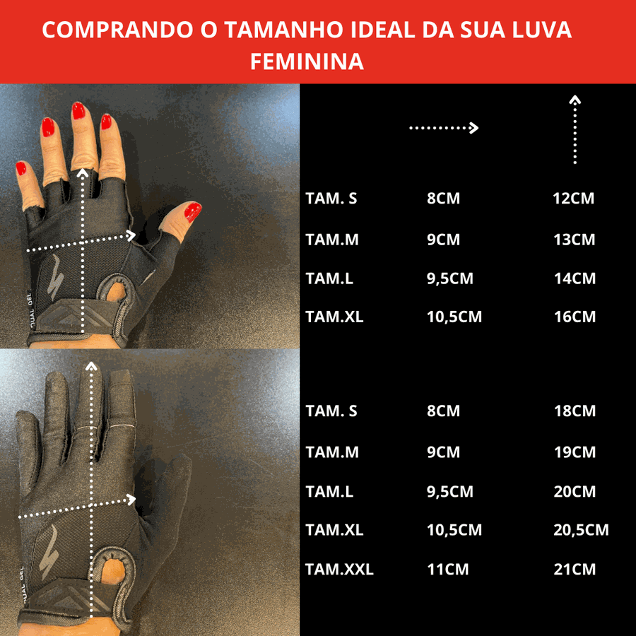 Luva Specialized Dedo Longo Impermeável Neoshell Long Finger Masculina Preta