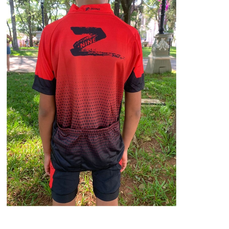 Conjunto Infantil Z-Nine Vermelho e Preto