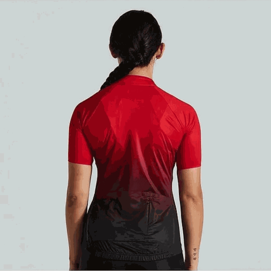 Camisa Original Specialized Sl Air Jersey Coleção Sagan Feminino Vermelha