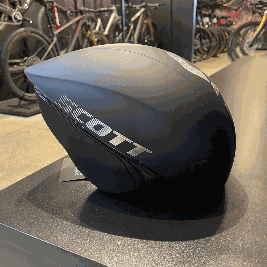 Capacete Scott Split Plus Triathlon  Preto Fosco