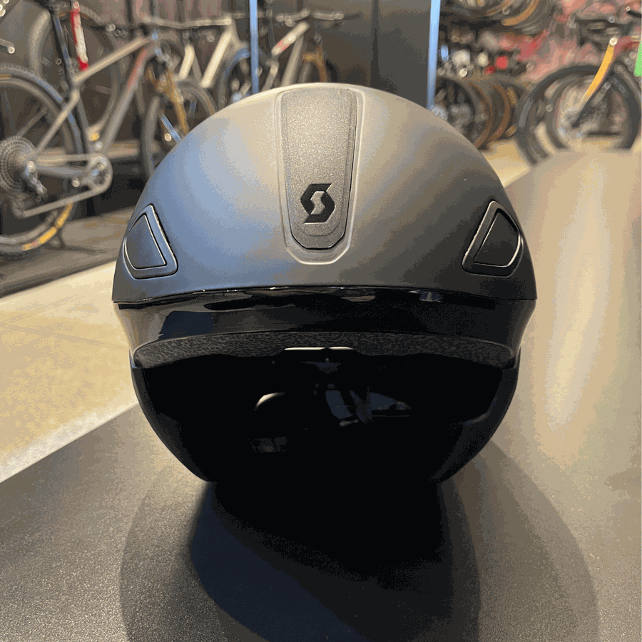 Capacete Scott Split Plus Triathlon  Preto Fosco