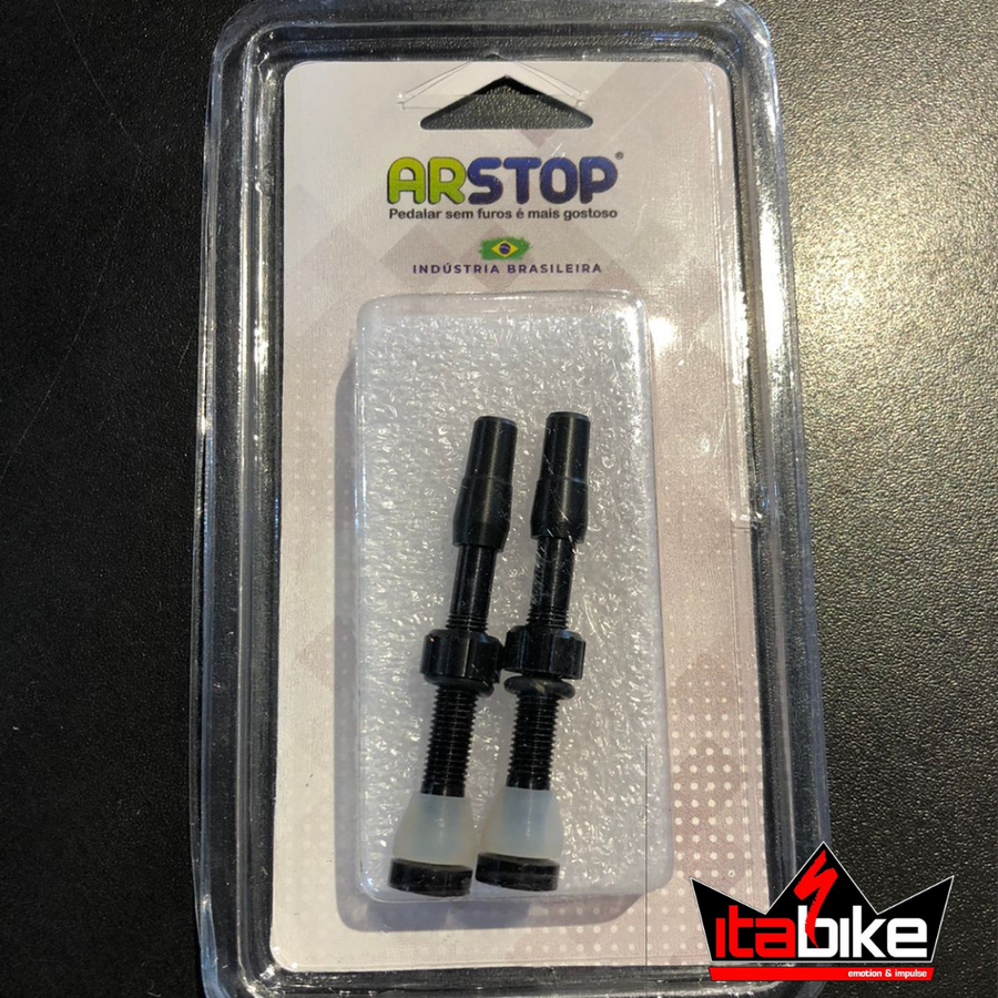 Bico Tubeless 45mm Alumínio Preto 